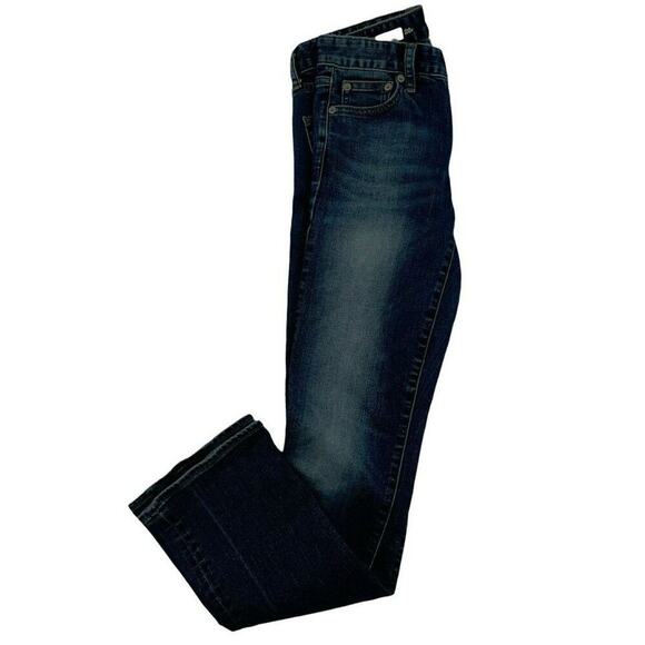 Gap 1969 Jeans Womens Sz 26 Straight Leg Whiskers Medium Wash Perfect Boot Denim - Picture 4 of 12